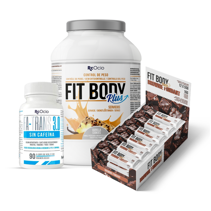 Pack FITBODY con caja de 12 barritas
