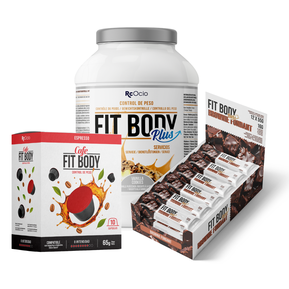 Pack FITBODY con caja de 12 barritas