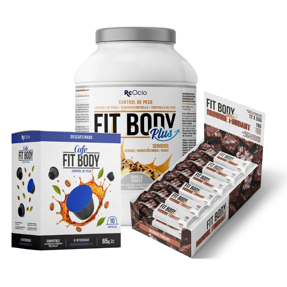 Pack FITBODY con caja de 12 barritas
