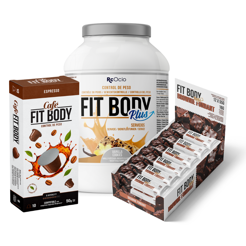 Pack FITBODY con caja de 12 barritas