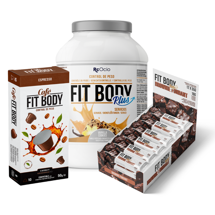 Pack FITBODY con caja de 12 barritas