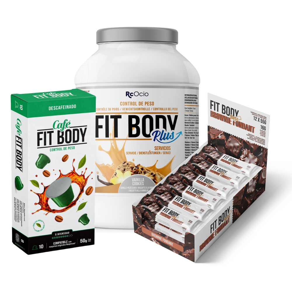 Pack FITBODY con caja de 12 barritas