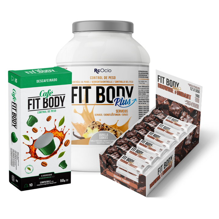 Pack FITBODY con caja de 12 barritas