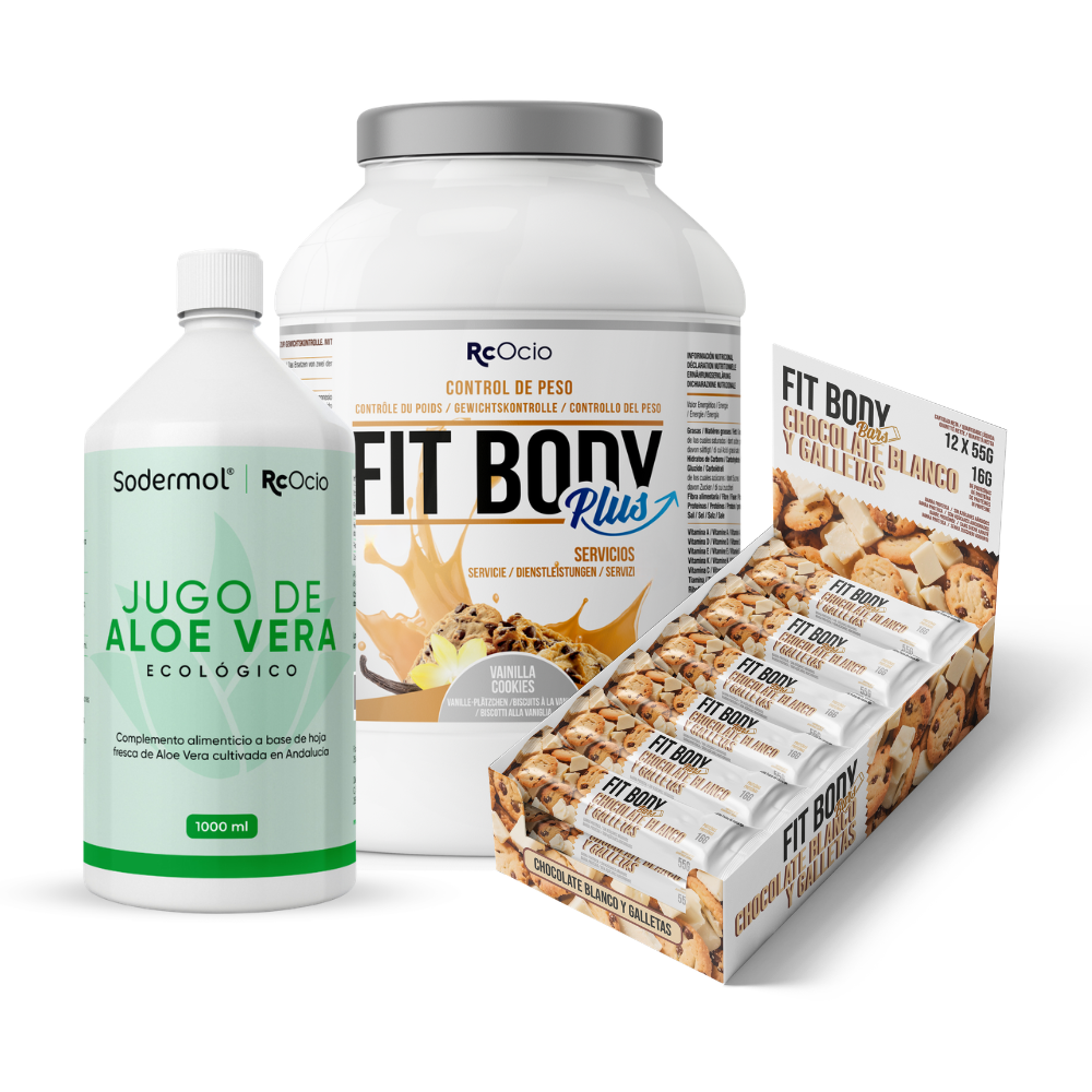Pack FITBODY con caja de 12 barritas