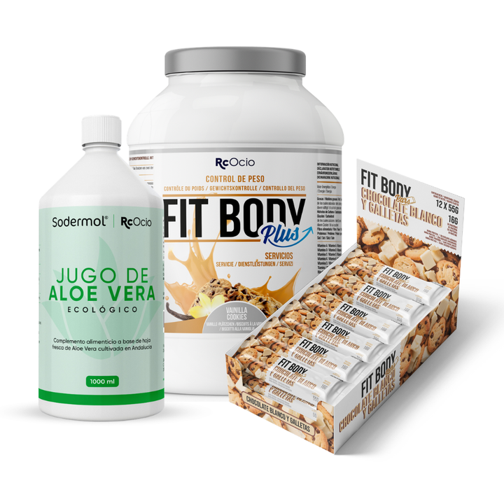 Pack FITBODY con caja de 12 barritas