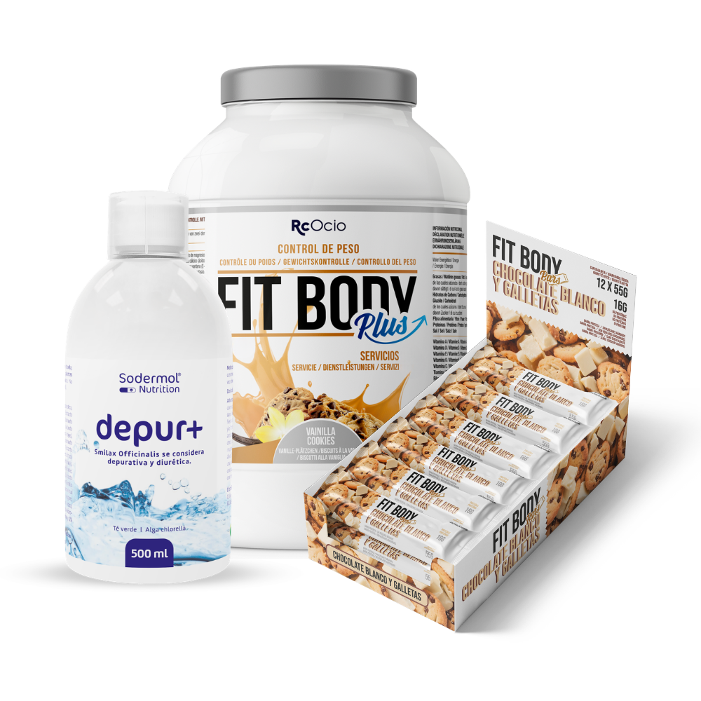 Pack FITBODY con caja de 12 barritas