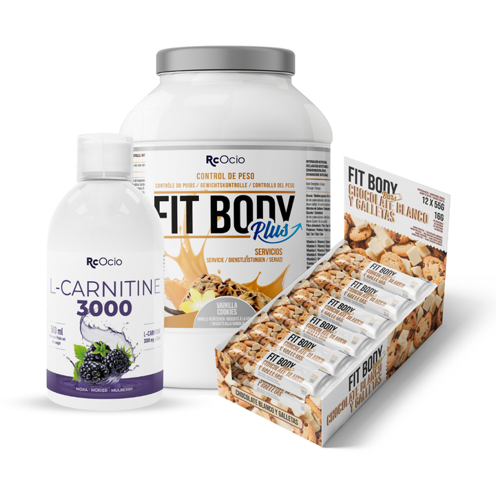 Pack FITBODY con caja de 12 barritas