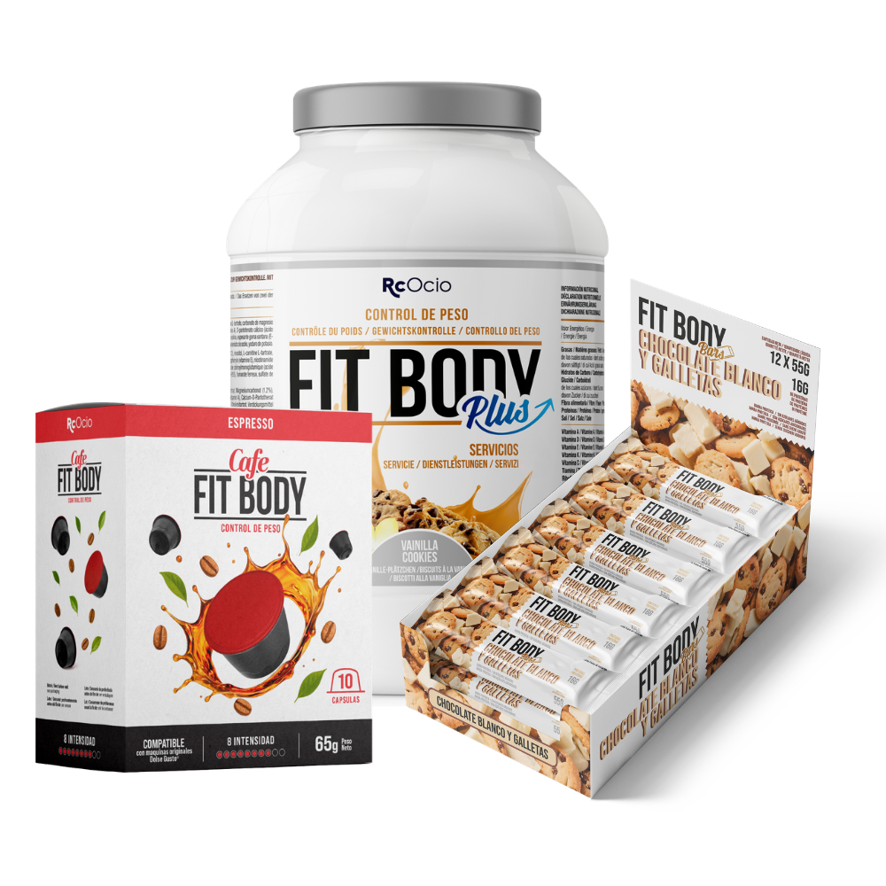 Pack FITBODY con caja de 12 barritas