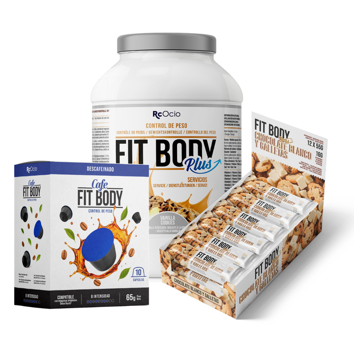 Pack FITBODY con caja de 12 barritas
