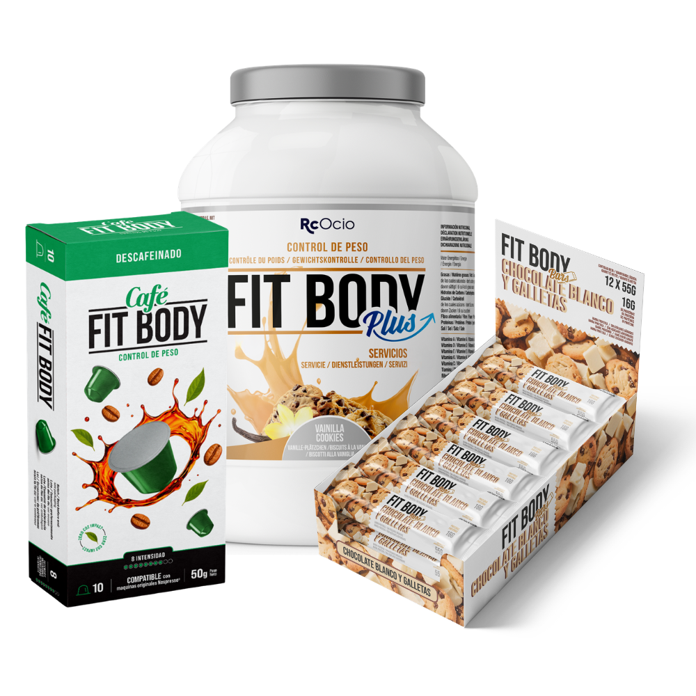 Pack FITBODY con caja de 12 barritas