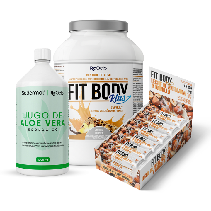 Pack FITBODY con caja de 12 barritas