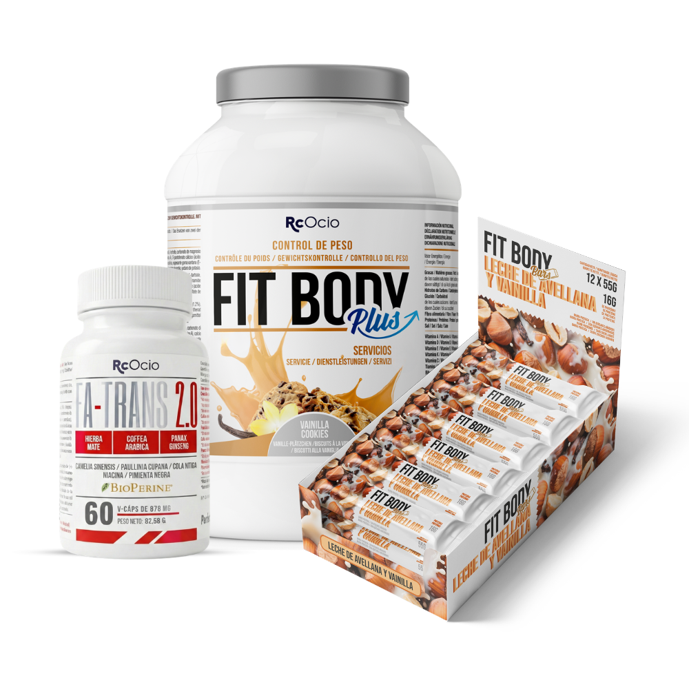 Pack FITBODY con caja de 12 barritas