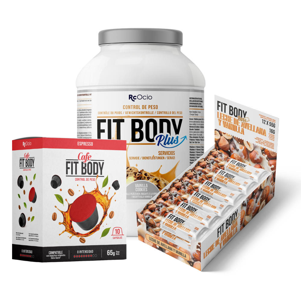 Pack FITBODY con caja de 12 barritas