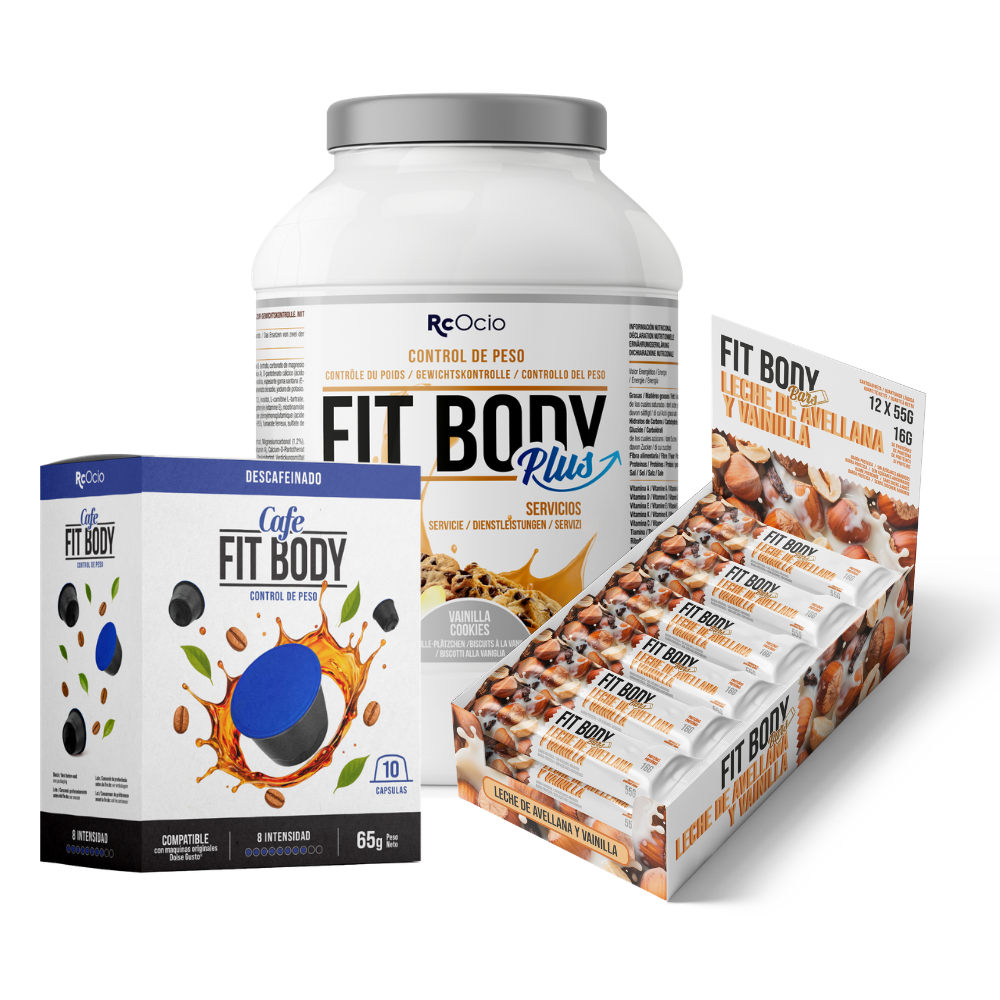 Pack FITBODY con caja de 12 barritas