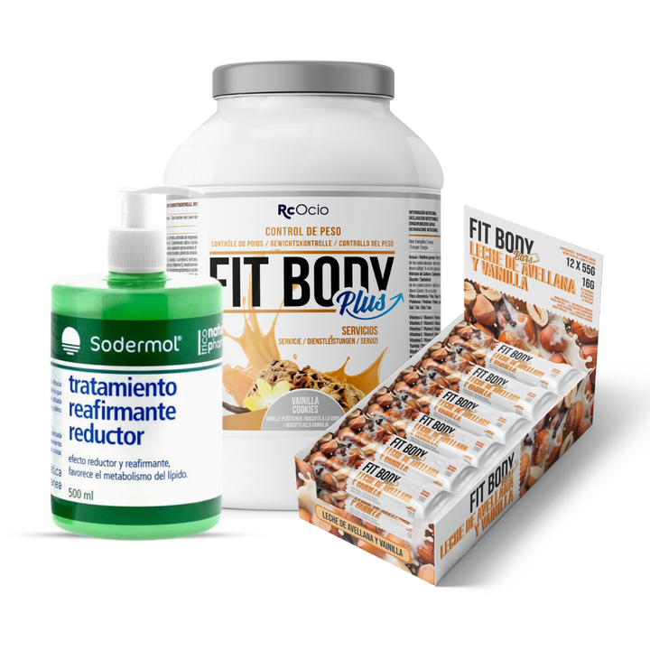 Pack FITBODY con caja de 12 barritas