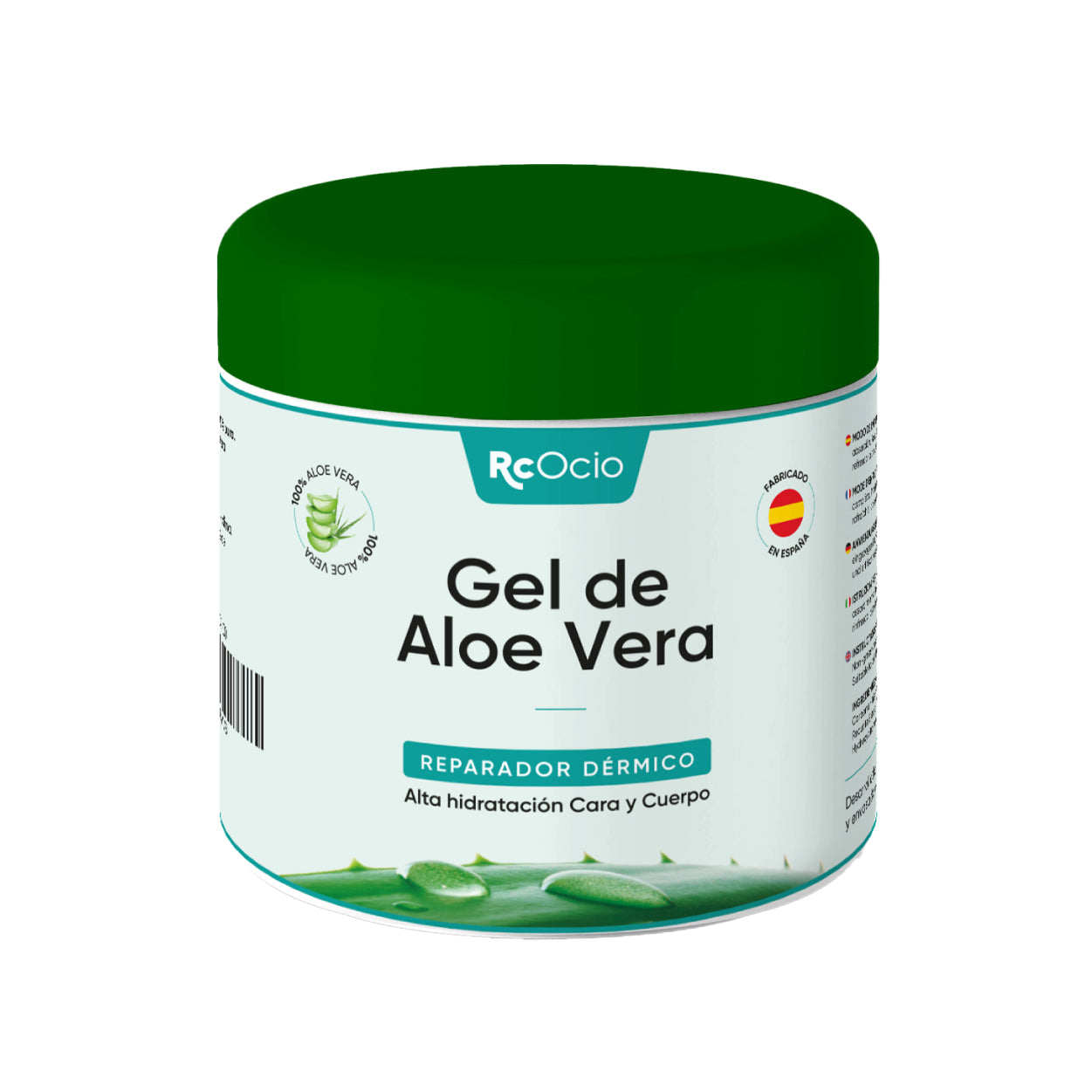 Gel Aloe vera 100% de Canarias crema hidratante natural 500 ml