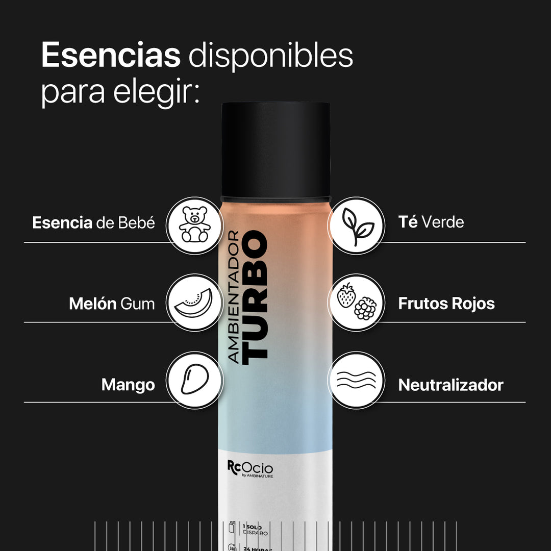 Ambientador en Spray Turbo PACK 2 UNIDADES neutralizador