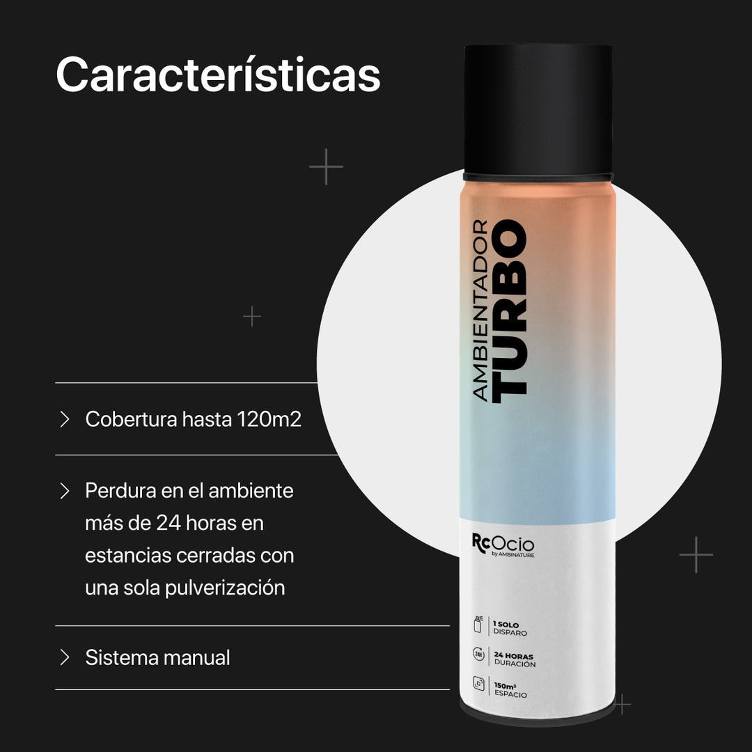 Ambientador en Spray Turbo PACK 2 UNIDADES neutralizador