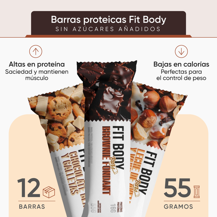 Barritas FIT BODY BARS by RcOcio – La comida sólida Fit con sabor brutal