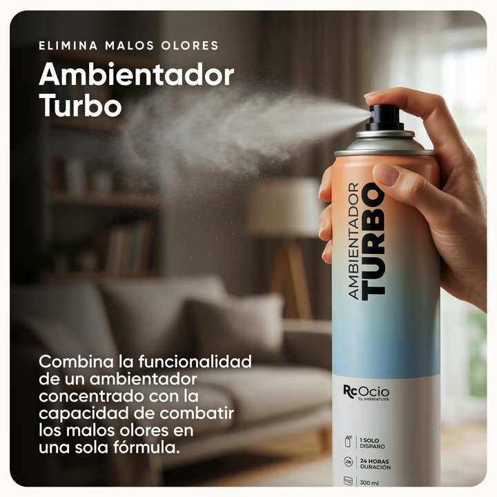 Ambientador en Spray Turbo PACK 2 UNIDADES neutralizador