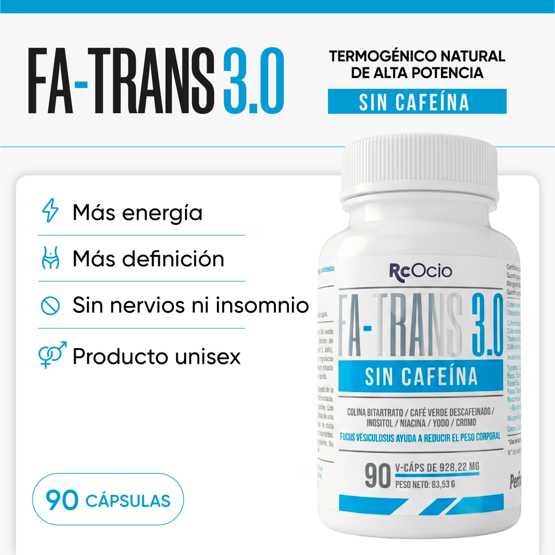 Fa trans 3 Termogénico sin cafeina