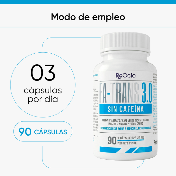 Fa trans 3 Termogénico sin cafeina