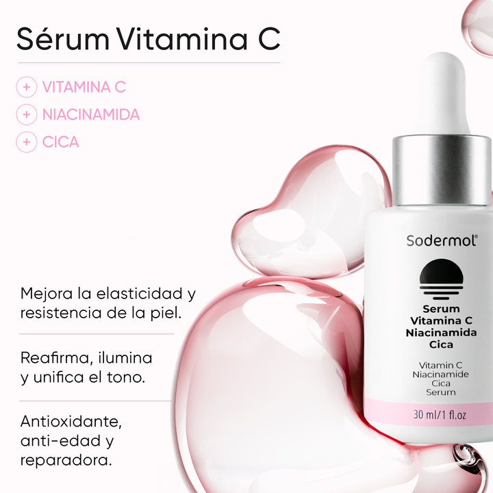 Sérum Vitamina c + Niacidamida + Cica