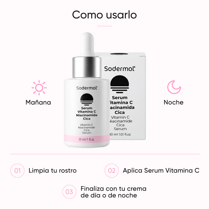 Sérum Vitamina c + Niacidamida + Cica