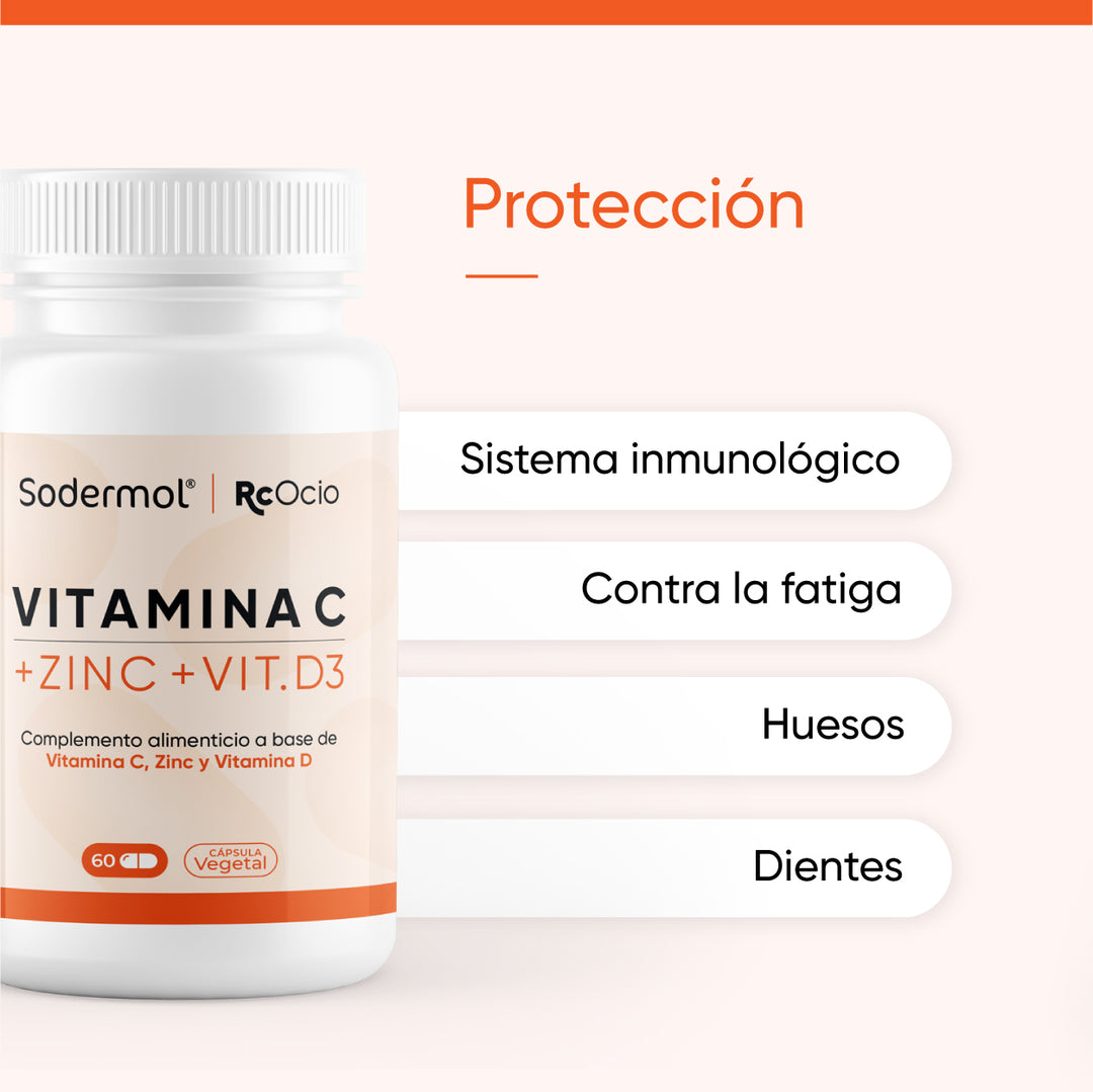 Defensas fuertes con Vitamina C + Zinc