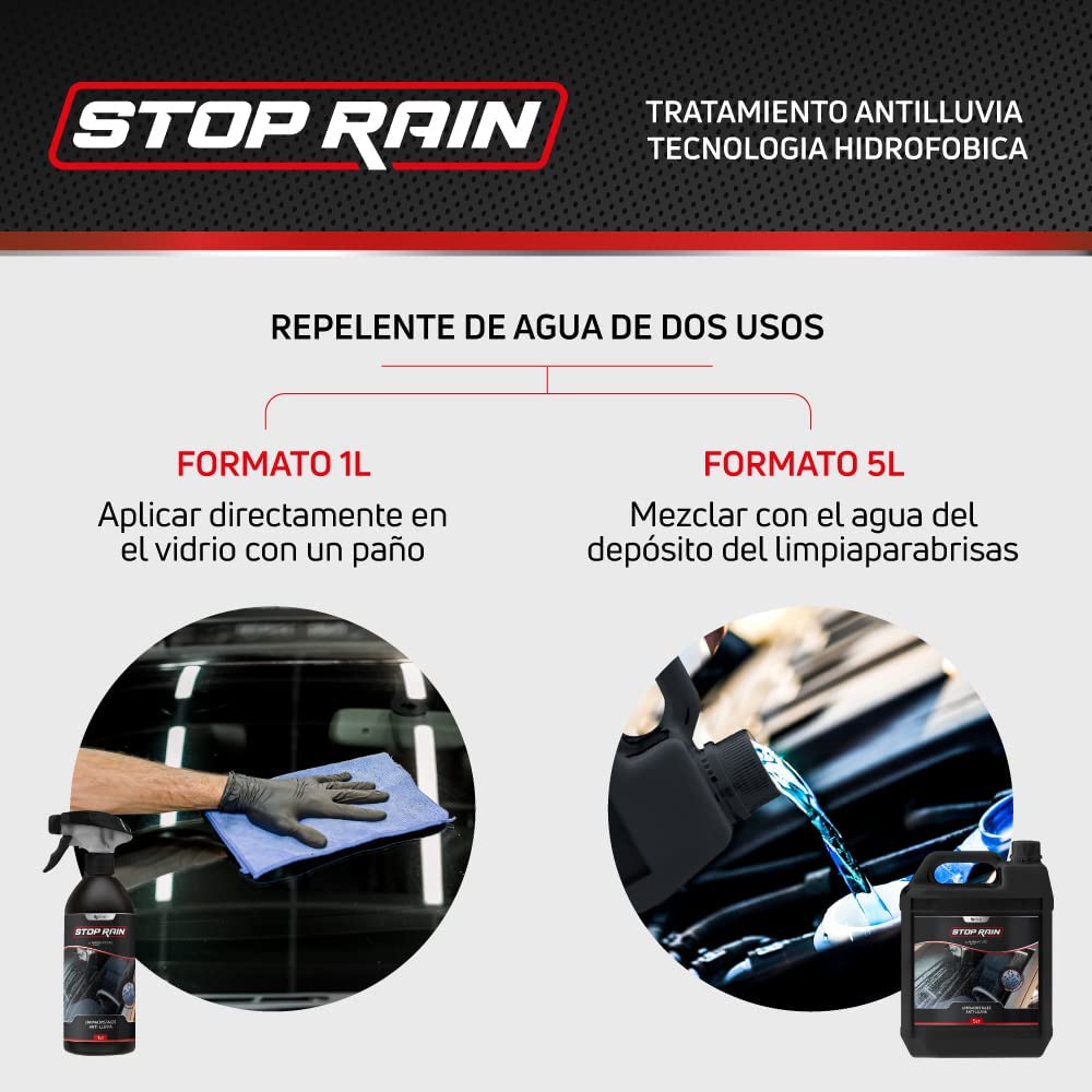 Repelente de lluvia para coches. Tratamiento antilluvia - Sercalia